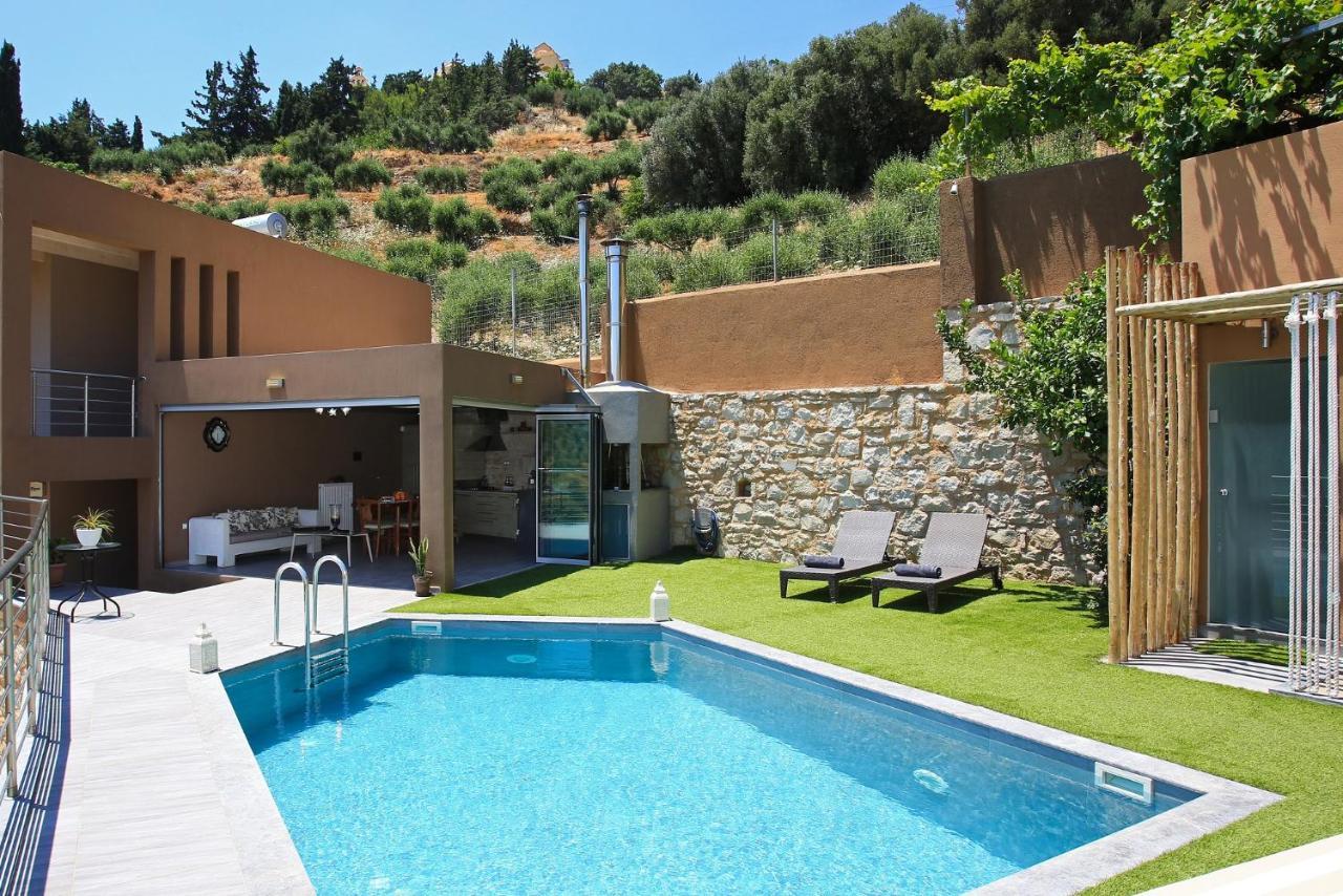 Design Villa Nicol - Heated Pool - Summer Kitchen Iraklio Exteriér fotografie