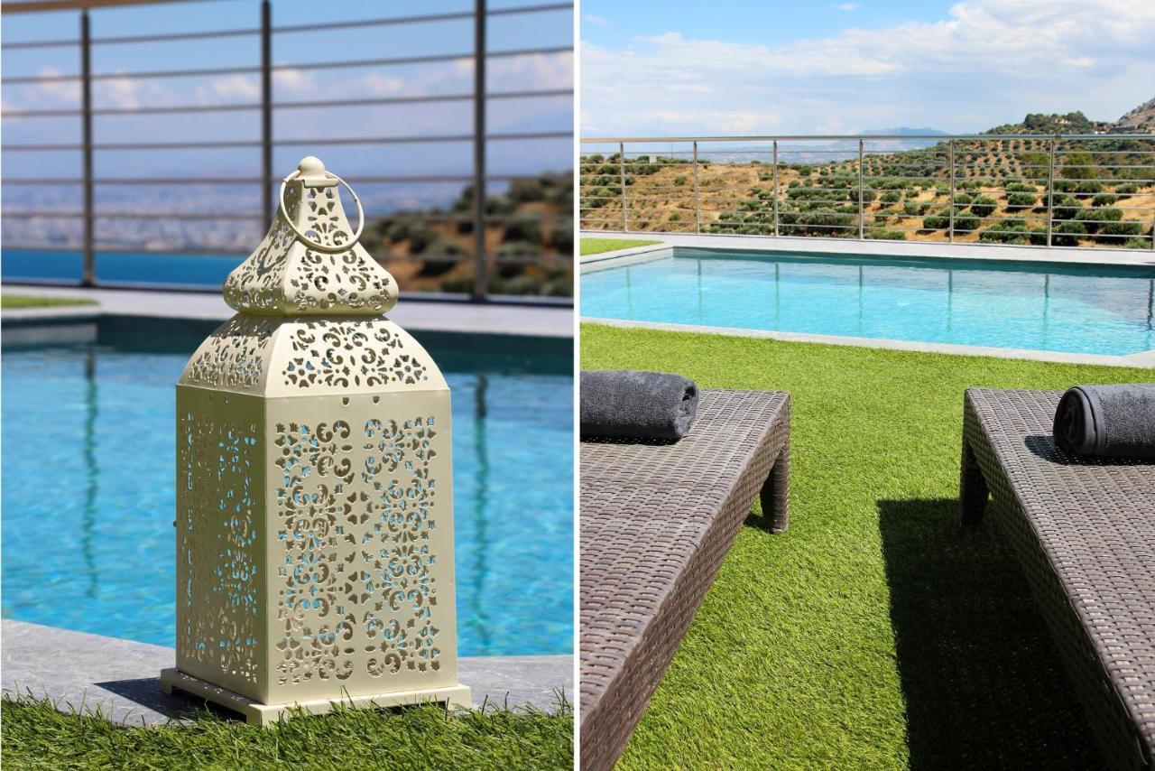 Design Villa Nicol - Heated Pool - Summer Kitchen Iraklio Exteriér fotografie