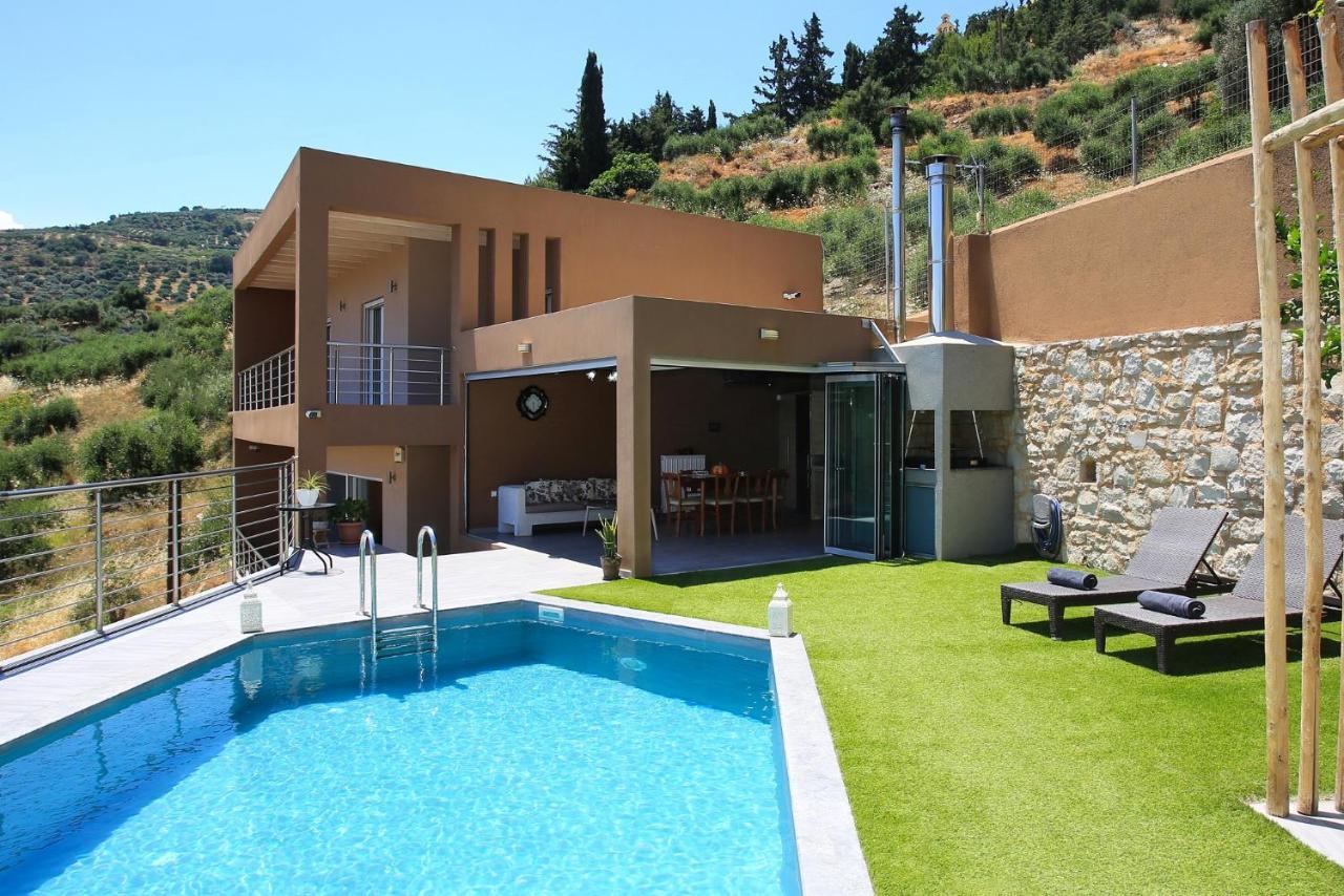 Design Villa Nicol - Heated Pool - Summer Kitchen Iraklio Exteriér fotografie