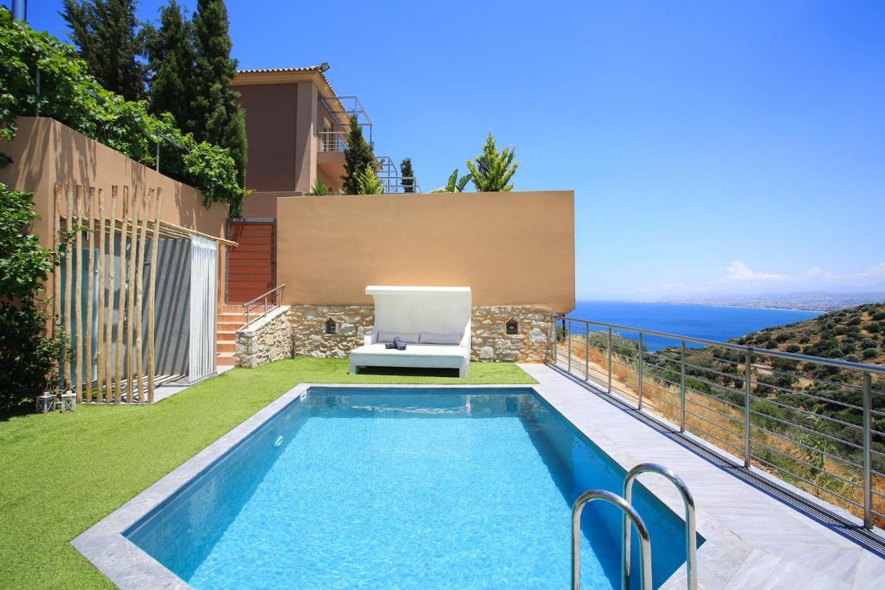 Design Villa Nicol - Heated Pool - Summer Kitchen Iraklio Exteriér fotografie